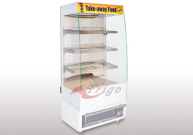 Comando digitale Disponibile di self service dei contenitori per esposizione dello scaffale di legno aperto compatto del refrigeratore
